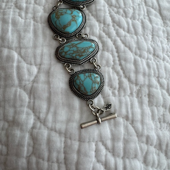 Premier Designs reversible faux turquoise bracelet - Picture 3 of 7